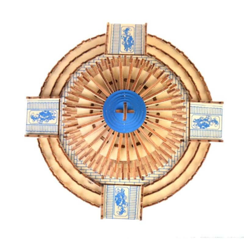 Puzzle 3D DIY Temple Of Heaven Mainan Education Anak (Bahan Kayu)