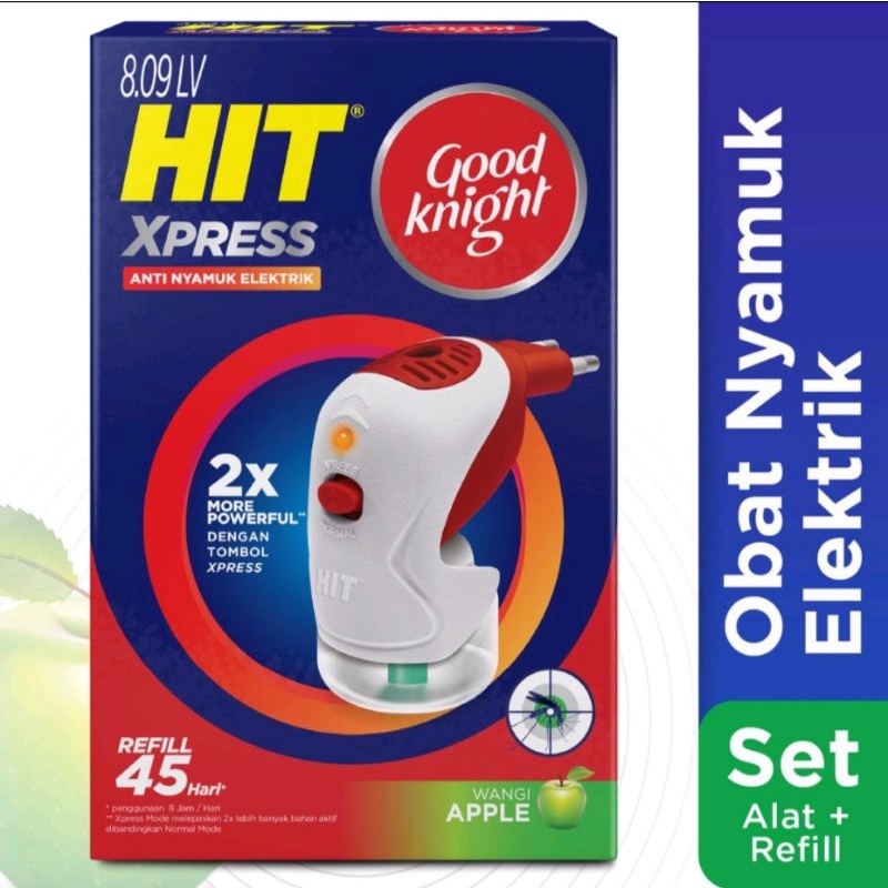 Hit Xpress Set Alat + Refil Obat Anti Nyamuk Elektrik.