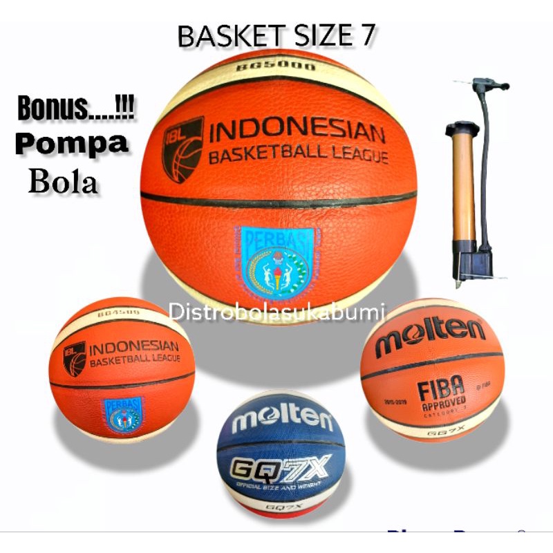 BOLA BASKET MOLTEN GG7X  GRADE ORIGINAL /BOLA BASKET MOLTEN PERBASI