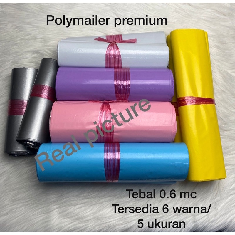 

HJK PLASTIK POLYMAILER 25x40 WARNA PREMIUM isi 100 tebal 0.6 mc