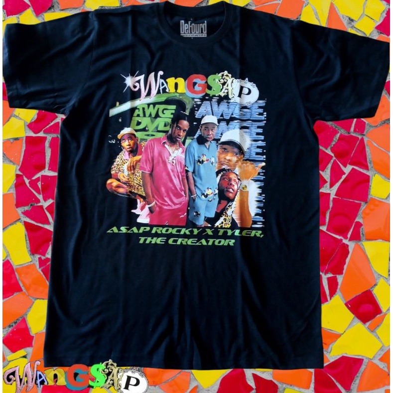 WANGSAP ASAP ROCKY X TYLER THE CREATOR RAP TEE/KAOS MUSIK RAP HIPHOP ASAP ROCKY X TYLER THE CREATOR