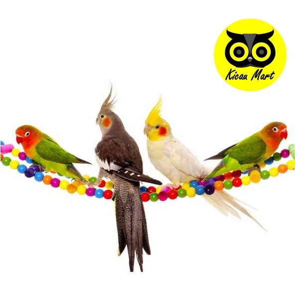 Jembatan Gantung Ayunan Burung Lovebird Mainan Panjatan Sugar Glider Mainan Hewan Hamster Tangkringan Parkit Kenari Nuri Parrot Aksesories Kandang