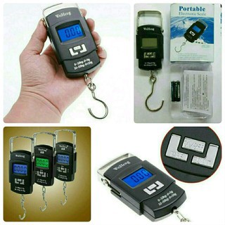 [ COD ] Timbangan Kecil Gantung Digital 50Kg - Timbangan Koper Digital Akurat - Timbangan Tas - Timb