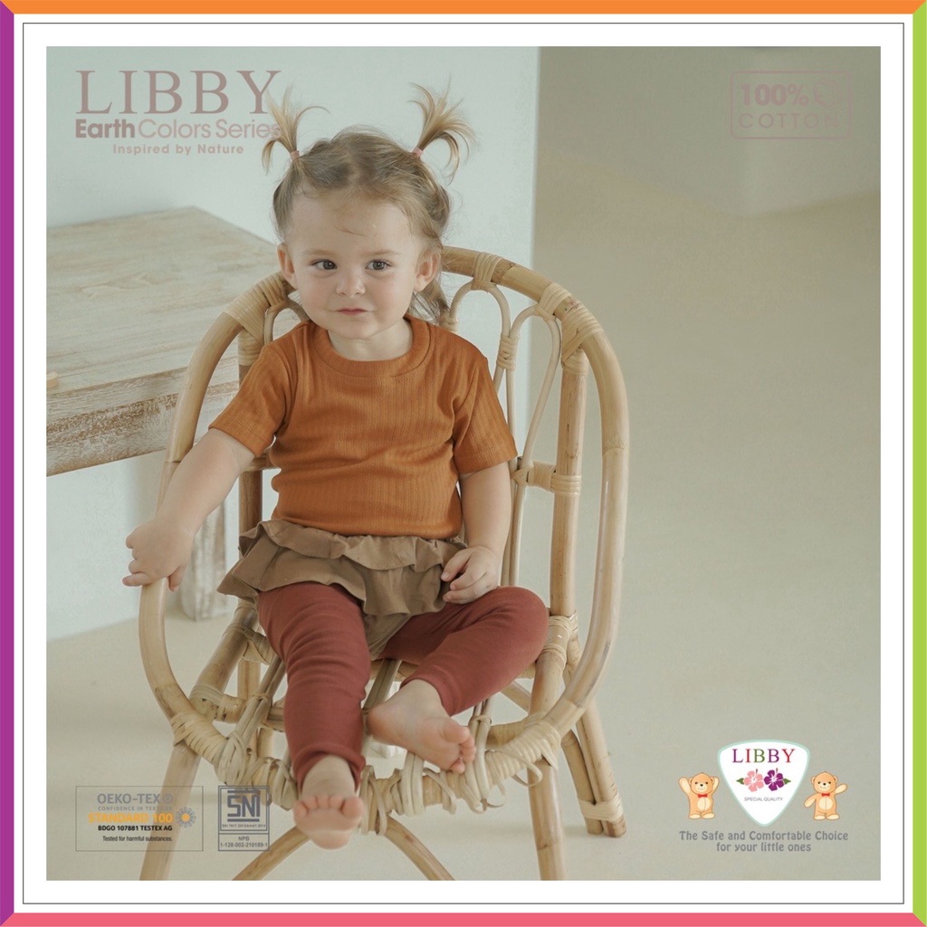 LIBBY LEGGING BABY EARTH COLOUR SERIES 0-1 TAHUN | LIBBY EASY TSHIRT | LILO SKIRT ❤ Fashionbabies ❤