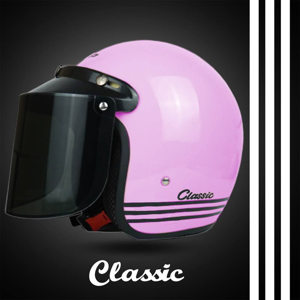 HELM BOGO CLASSIC DEWASA KACA DATAR KACA CEMBUNG SNI UNTUK PRIA DAN WANITA DEWASA COD HELM Free Packing