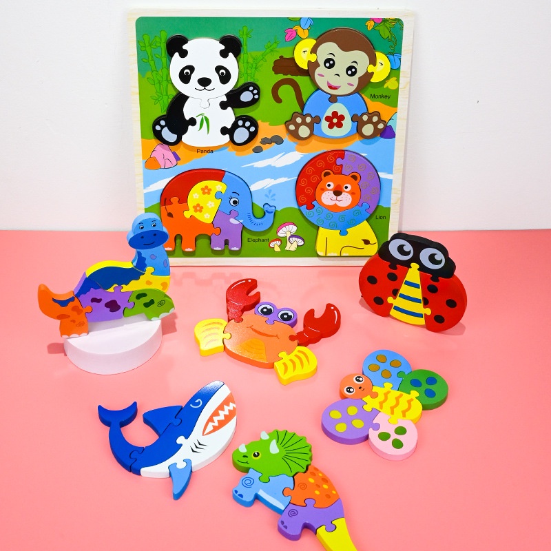 [BIG SALE] 3D Chunky Puzzle 4 in 1 | Mainan Edukasi Anak