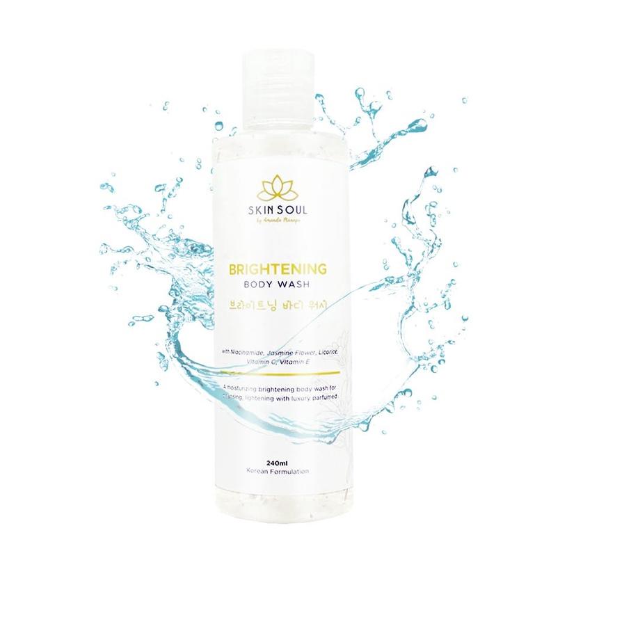 ☜ Skin Soul Paket Bundling - Skin Soul Brightening Body Wash & Body Scrub by Amanda Manopo Ω