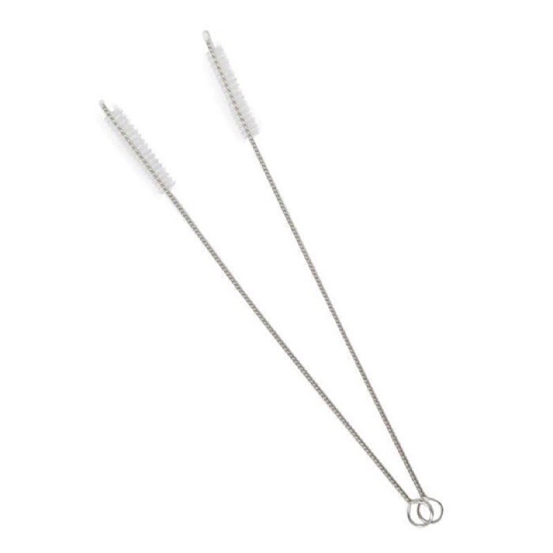 IL - Sikat Pembersih Dot Bayi Brush Sedotan Stainless Steel Straw Panjang Anti Karet Food Grade