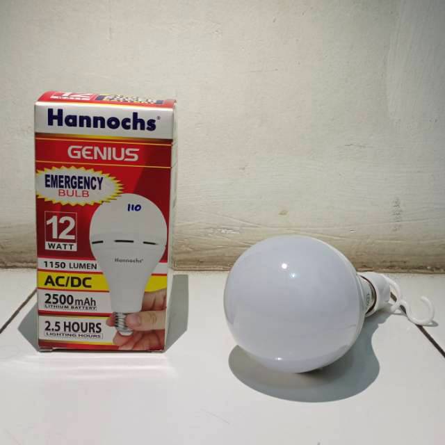 LAMPU EMERGENCY HANNOCHS GENIUS LED 12W / HANNOCHS EMERGENCY LAMP
