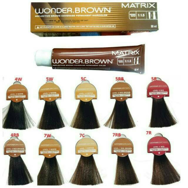  Matrix  wonderbrown cat  rambut  pewarna rambut  cokelat hair 