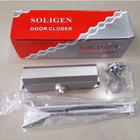 DOOR CLOSER SILVER SOLIGEN/ALAT PENAHAN PINTU OTOMATIS/OPEN PENUTUP PINTU OTOMATIS BERKUALITAS HIGH QUALITY