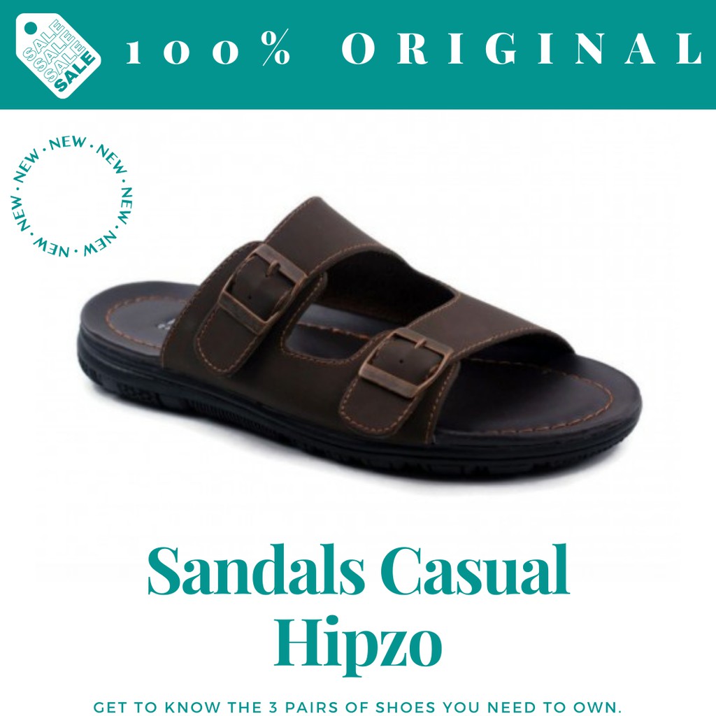 Sendal Sandal Pria Cowok Slop Casual Kasual Murah Dewasa Terbaru 2020 2021 Kekinian Orang Tua