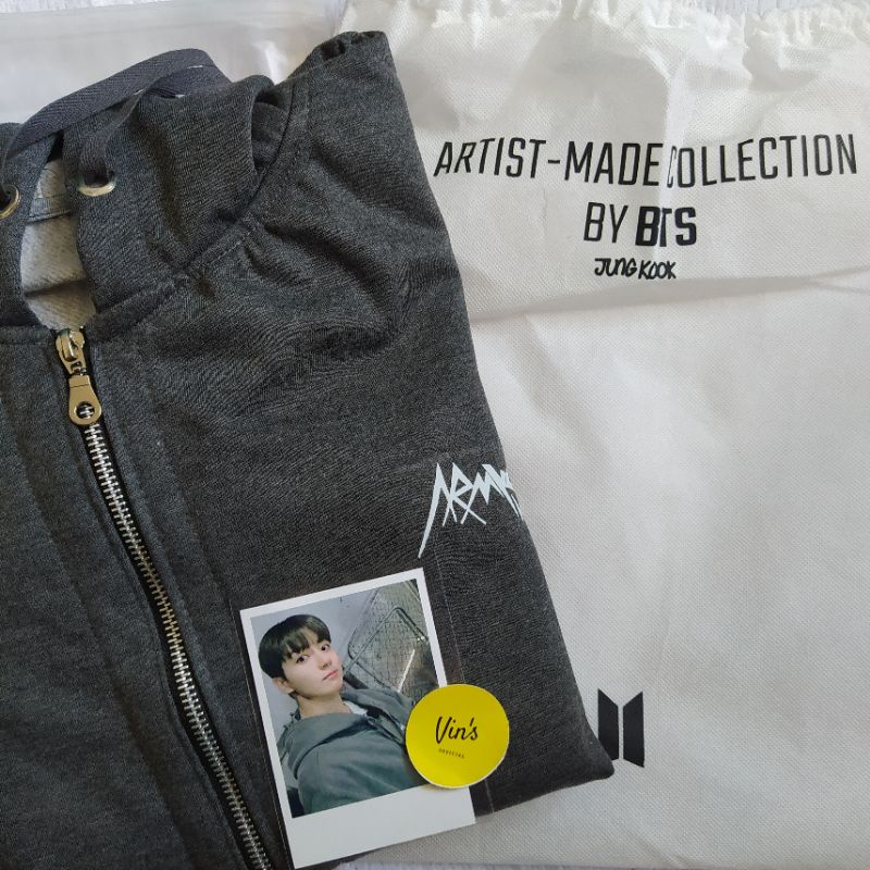 ARTIST MADE BY BTS JUNGKOOK ARMYST ZIP UP HOODY UNOFFICIAL