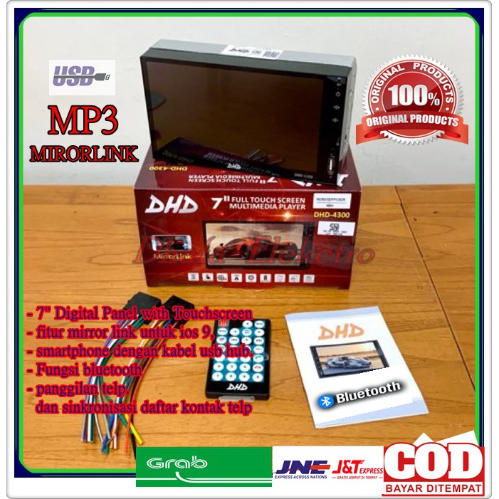 Tape Mobil  Head Unit Doubledin Suport MP4 MP3 USB Audio  