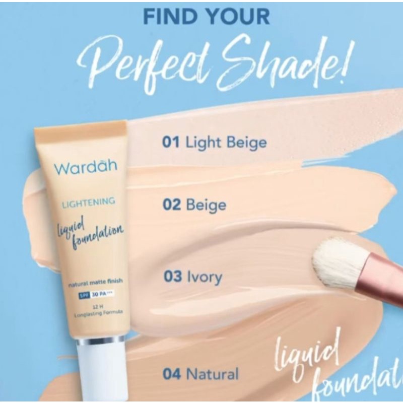 WARDAH LIGHTENING LIQUID FOUNDATION NATURAL COVERAGE