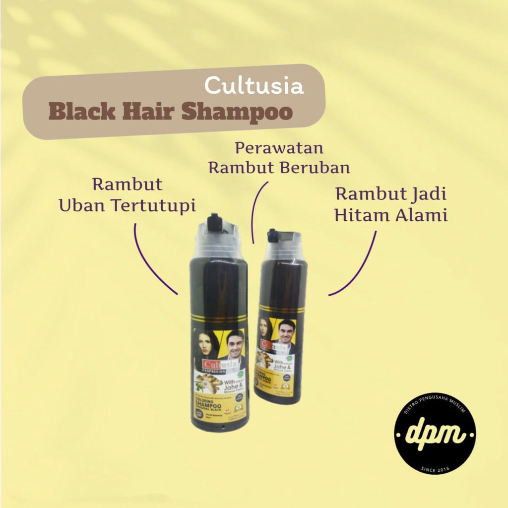 Cultusia Shampoo Original Black Hair BPOM 160ml Bisa COD