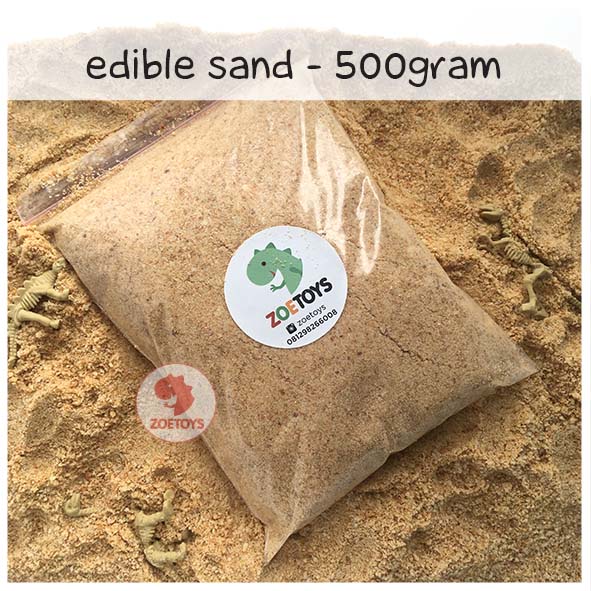 Zoetoys Edible Sand FOOD GRADE 500 gram | Mainan Pasir Dapat Dimakan | Sensory Play Refill Sand