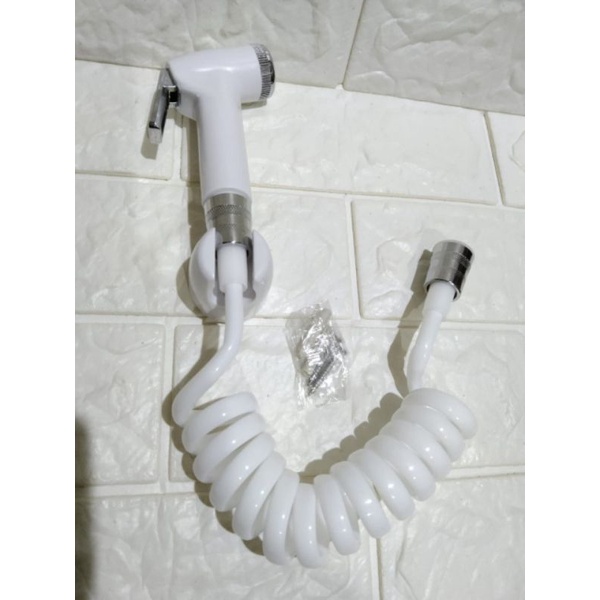 Jet Shower Set Telepon - Jet Shower Bidet Toilet Spray Spiral - Shower Cebok Jet Shower Semprot