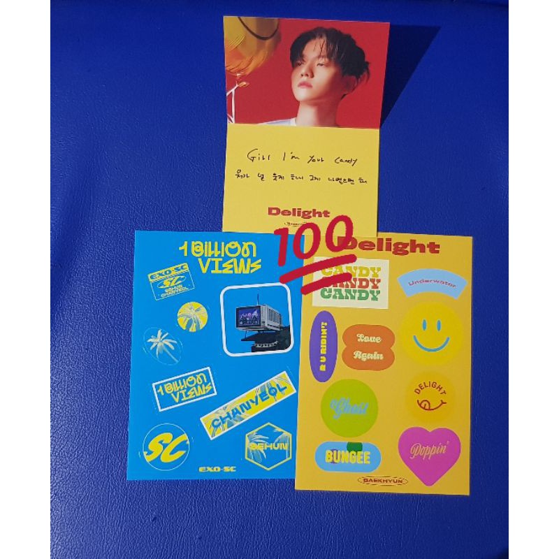 sticker exo baekhyun sc chanyeol sehun album 1 billion views delight