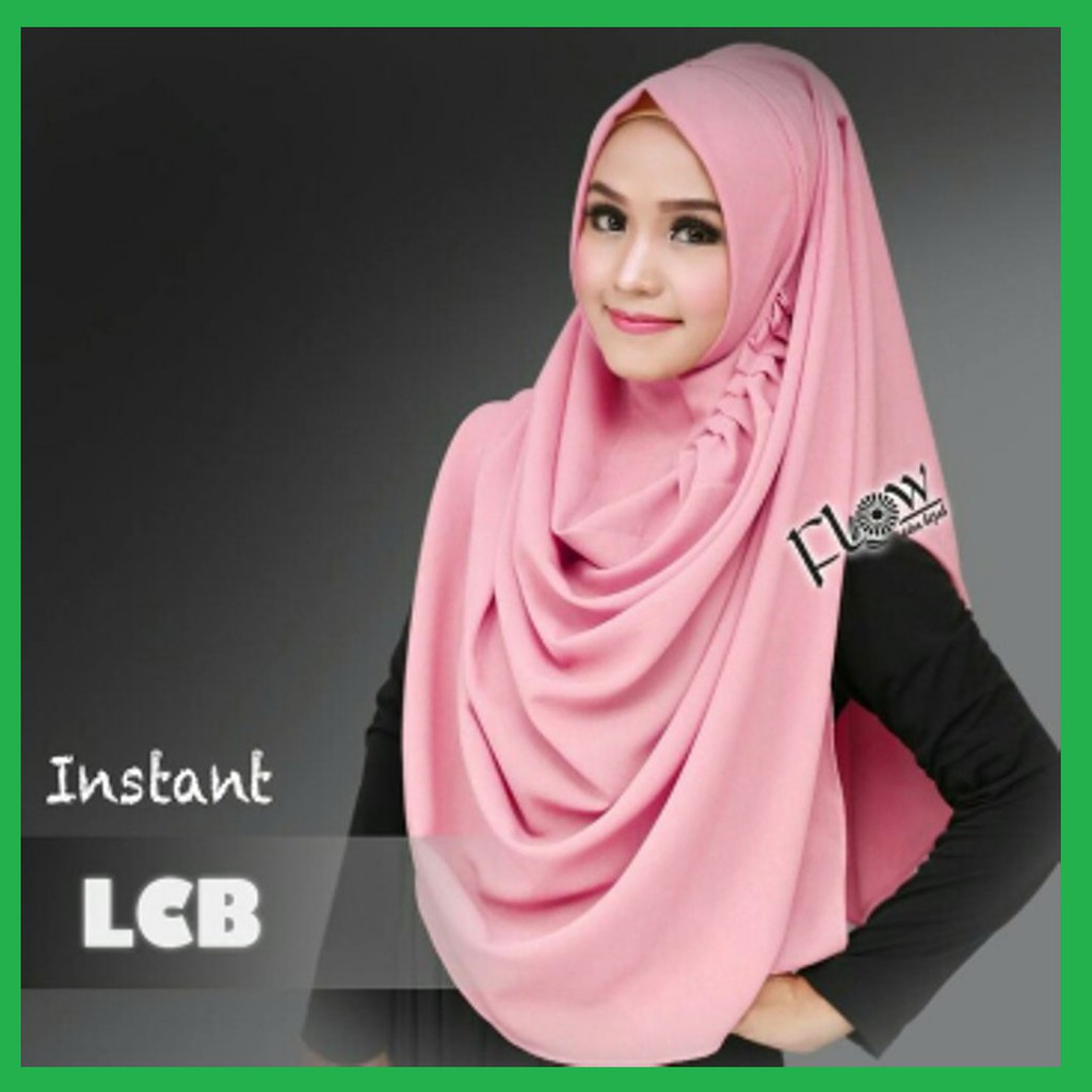 Instan LCB / Hijab Jilbab Instant L.C.B. Pashmina Instan Laudia Chyntia Bella / Kerudung Diammond