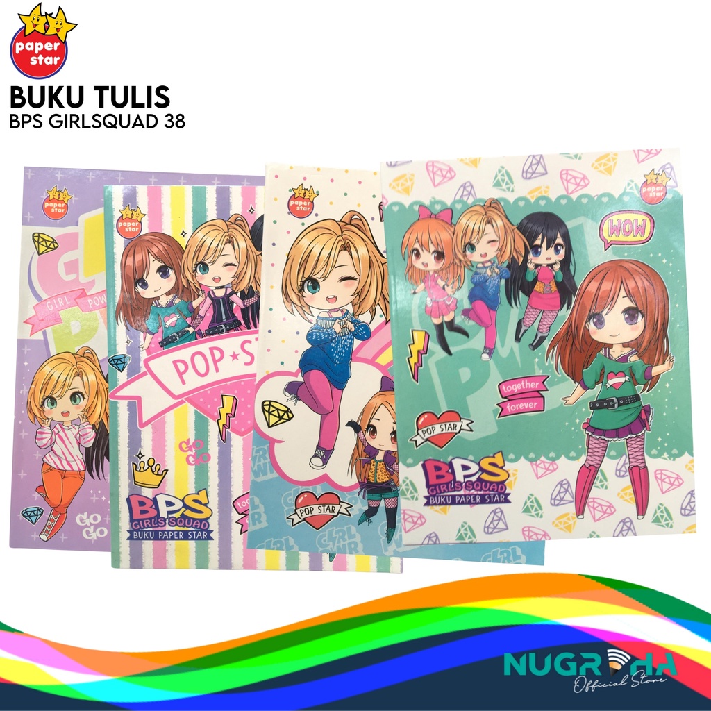 

BUKU TULIS A5 38 LEMBAR PAPERSTAR – BPS GIRL