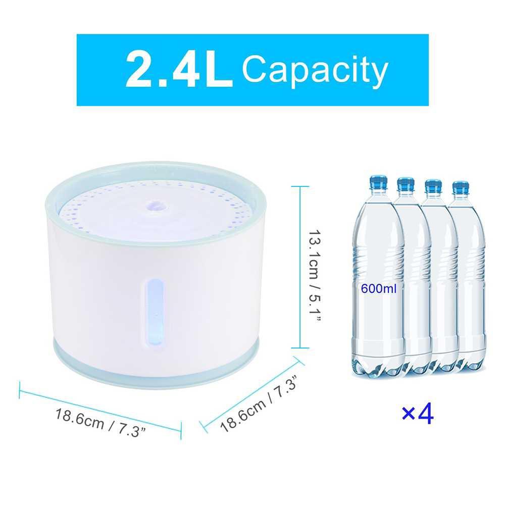 TaffHOME Water Dispenser Fountain Tempat Minum Anjing 2.4L - DR008