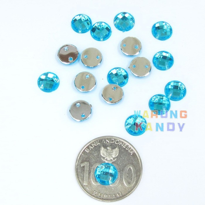 Diamon Akrilik Bulat 8mm ECER 100pc