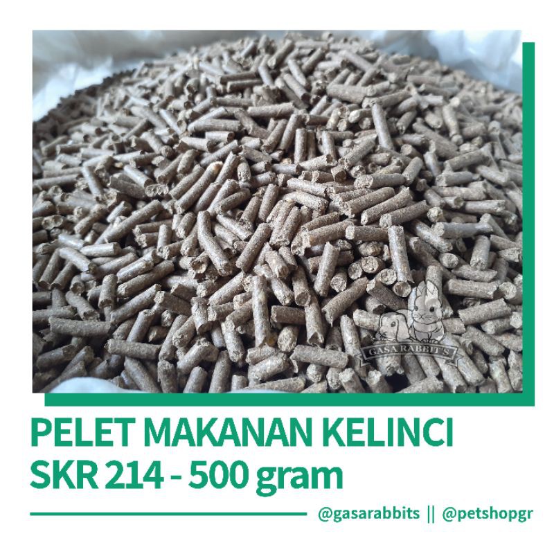 PELET MAKANAN KELINCI - PELET SKR 214 - PELET VITAL RABBIT - PELET KELINCI - PAKAN KELINCI