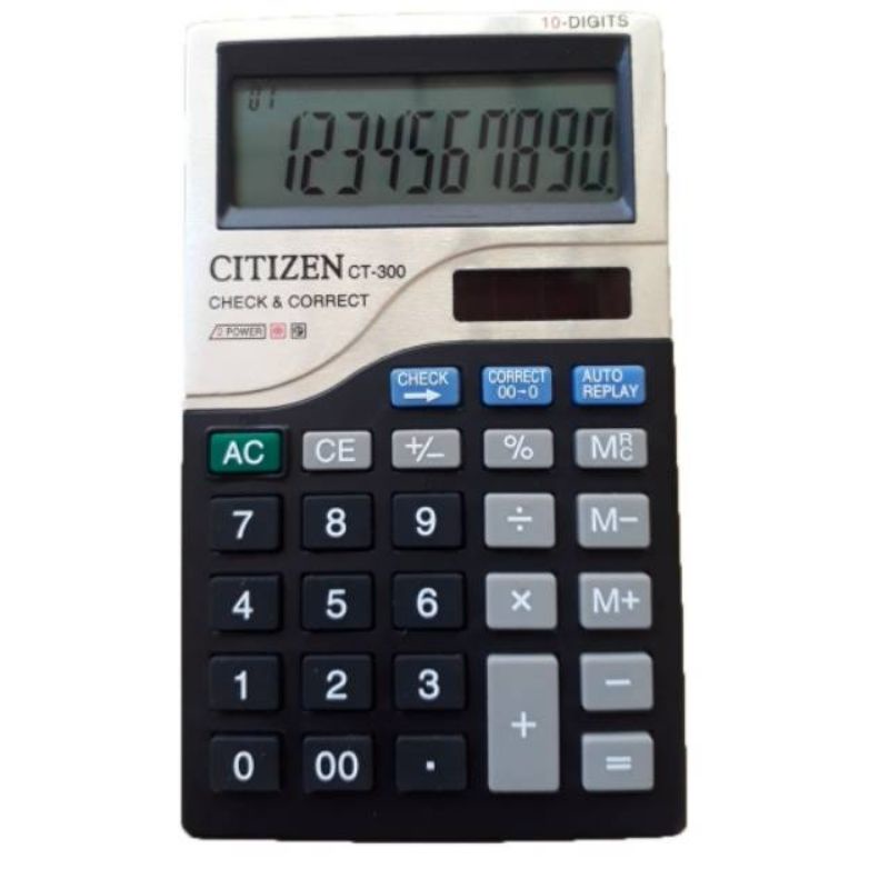 

kalkulator saku CITIZEN CT-300 CT-300J calculator 10 digit ringan kecil