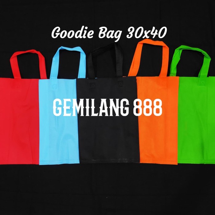 

SALE Spundbond Uk 30x40, Tas Kain, Tas Bahan, Goodie bag - Merah