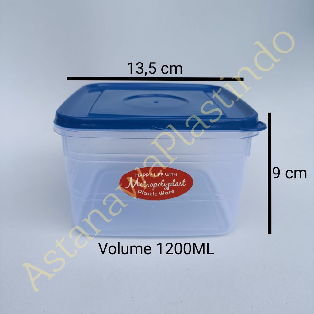 Sealware segi 1200ML Foodgrade 1200cc Toples kue plastik