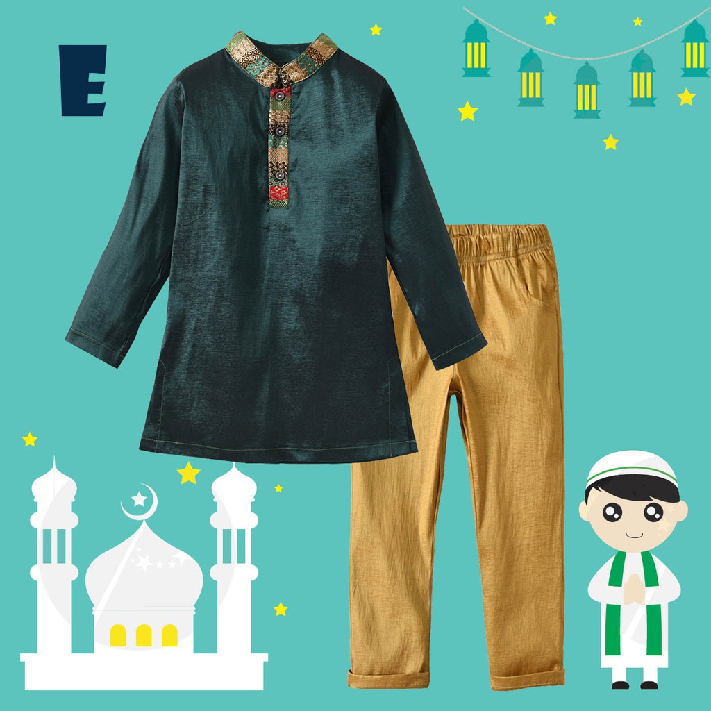 SETELAN MUSLIM ANAK LAKI-LAKI / BAJU MUSLIM /MUSLIM LAKI-LAKI E