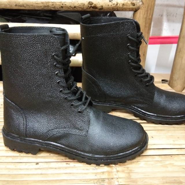 Sepatu pdl kulit jeruk satpolpp sepatu ceko sepatu paskibra
