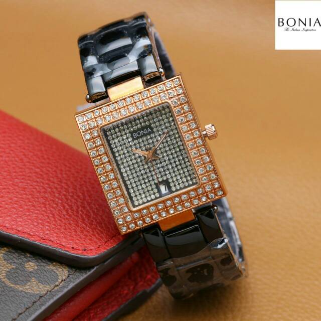 JAM TANGAN CEWEK/WANITA BONIA DIAMOND KW SUPER RANTAI TERBARU ELEGANT HARGA BERSAHABAT.