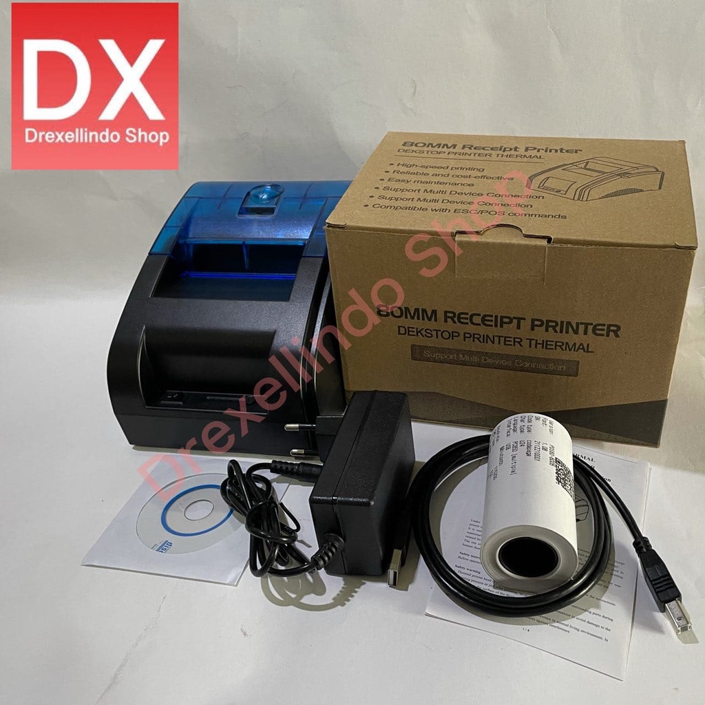 Printer Thermal Bluetooth USB RJ11 RPP02 IWARE C81-BT UKURAN KERTAS 80MM C81BT