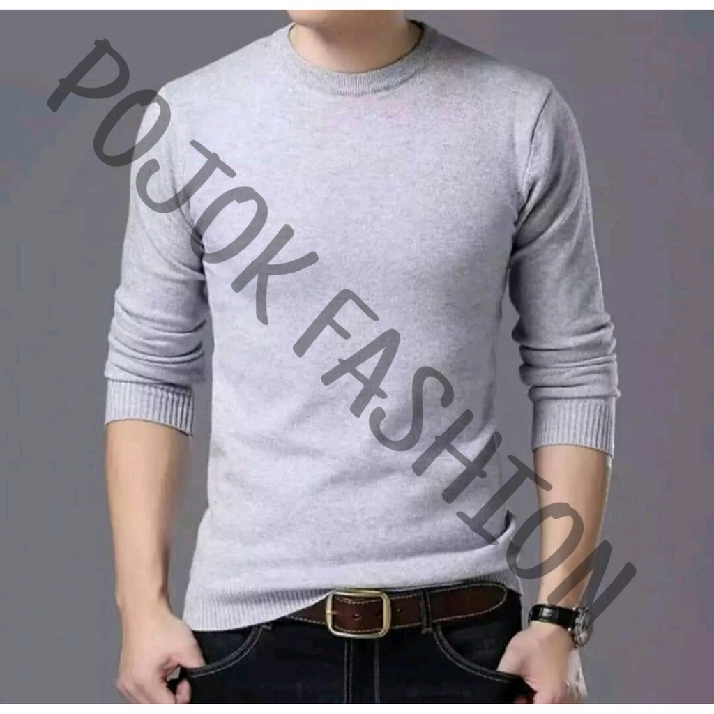 pojokfashion.co.id - SWEATER RAJUT OBLONG POLOS PREMIUM BEST QUALITY 14 GET