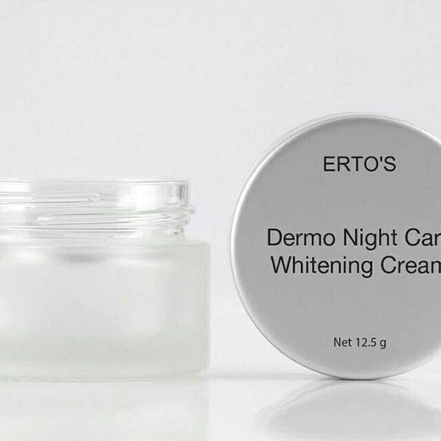 ERTOS DERMO NIGHT CARE WHITENING CREAM/ NIGTH WHITENING CREAM - PEMUTIH PENCERAH DAN PELEMBAB