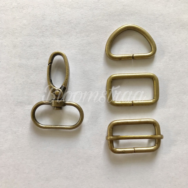 Set ring besi 2,5cm ATG ring tas 25mm ring kait, ring d, ring jalan sre, ring kotak 2,5 cm 25 mm
