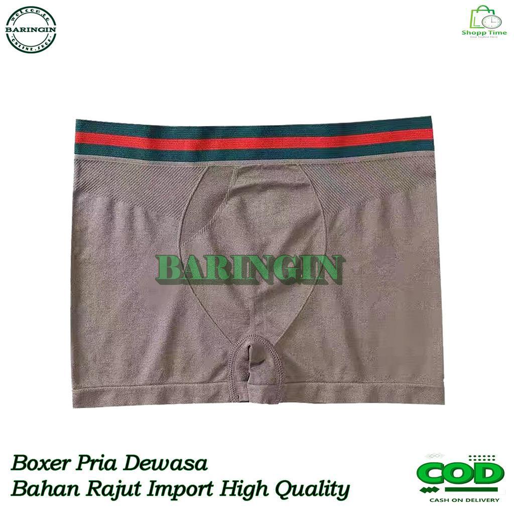 Boxer Pria Dewasa Bahan Rajut [ ISI 6 PCS ] Boxer Cowok Distro Pakian dalam Pria -Celana Dalam Pria Segi Empat 8128