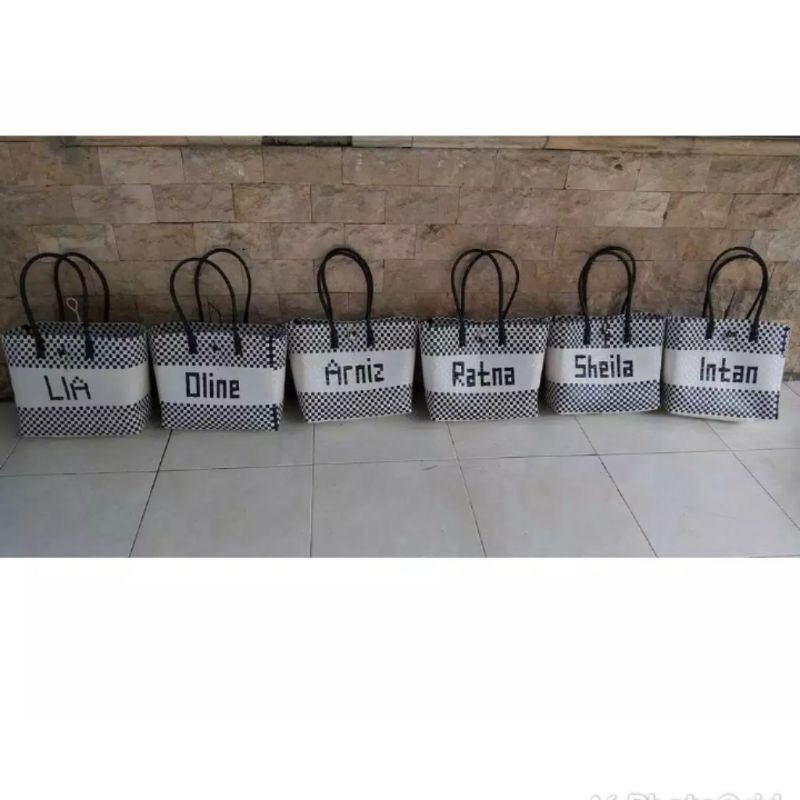 TAS ANYAM NAMA TAS BELANJA NAMA