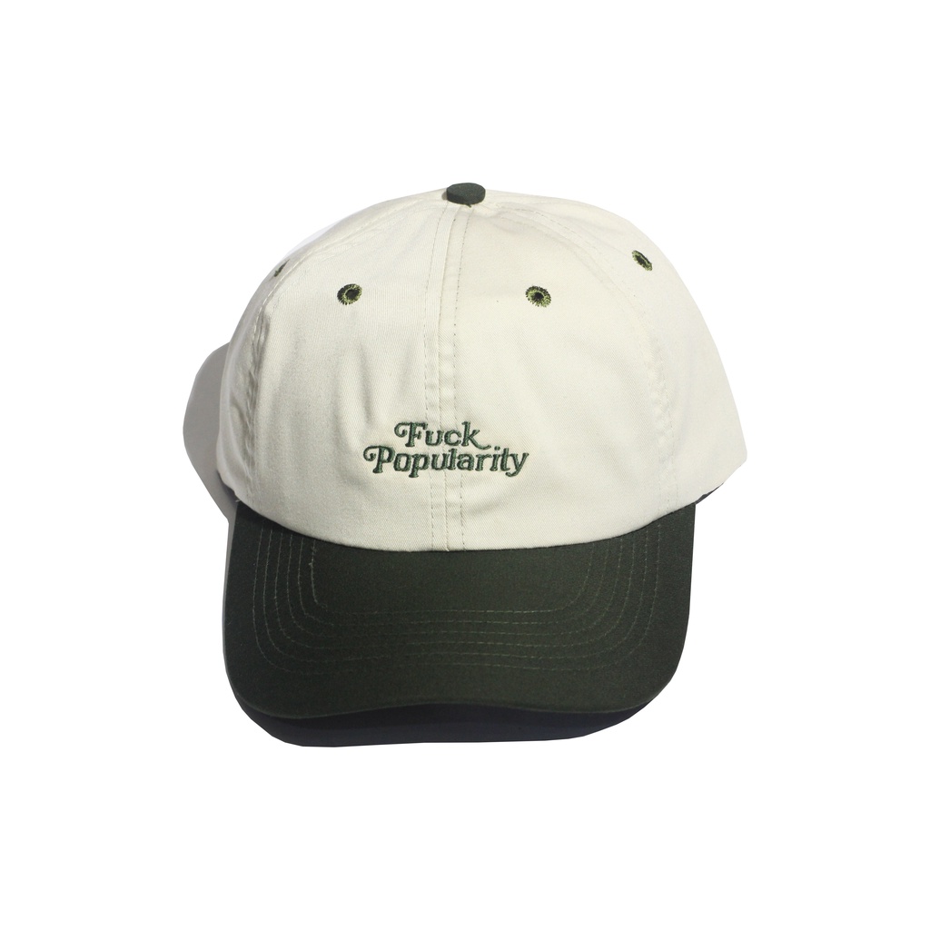 hokidoky / caps / topi - popularity cream drakgreen