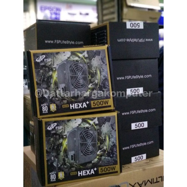PROMO  PSU FSP Hexa Plus II 500W 80 Plus power supply