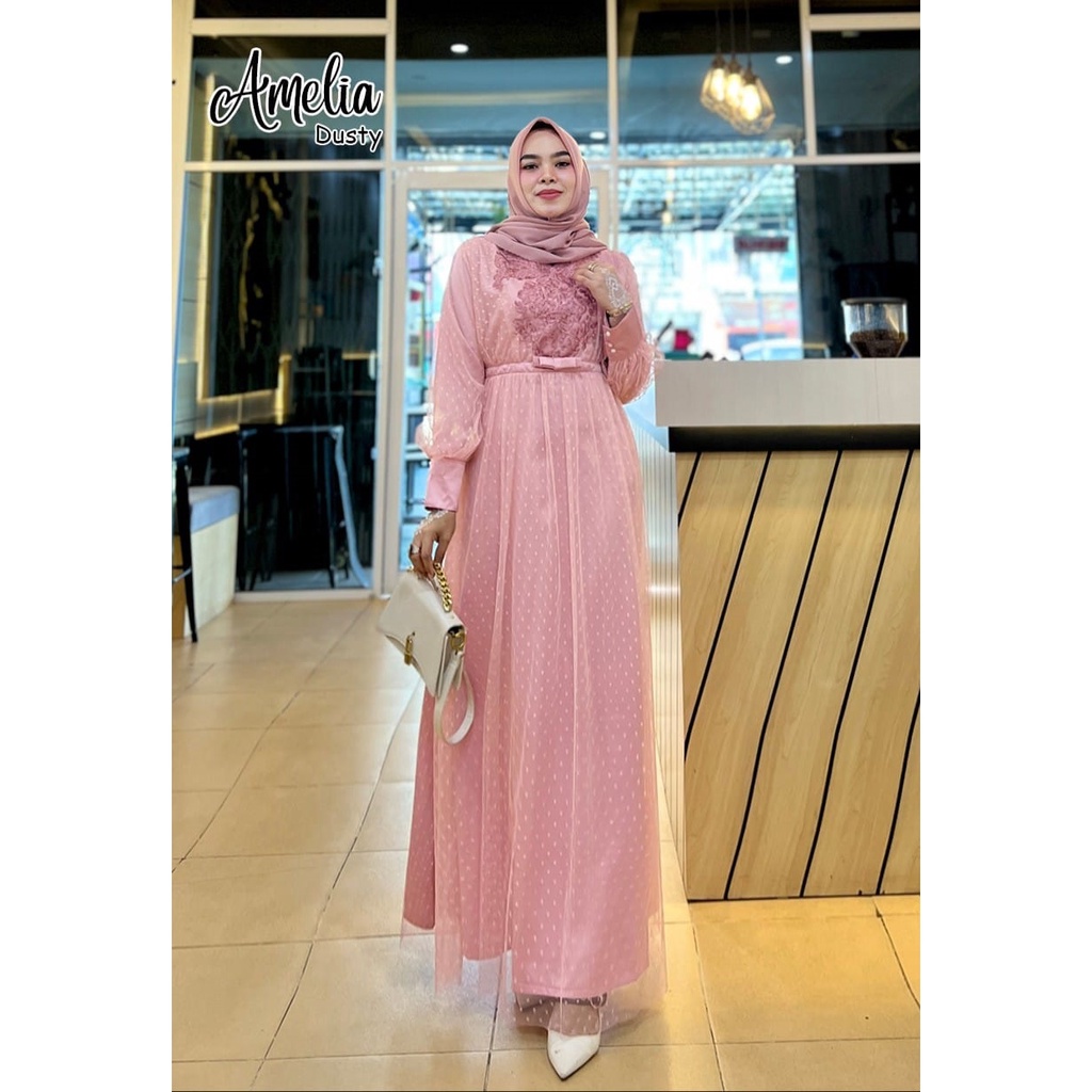 GAMIS PESTA AMELIA DRESS BRIDESMAID NIKAHAN