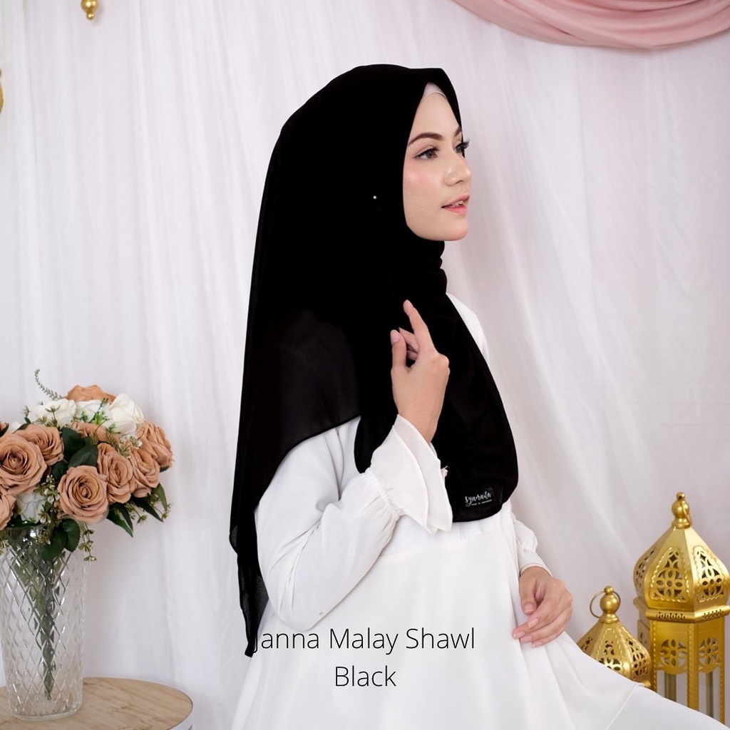 JANNA MALAY SHAWL (BELI 3 gratis 1) Janna Malay Shawl by syamaita