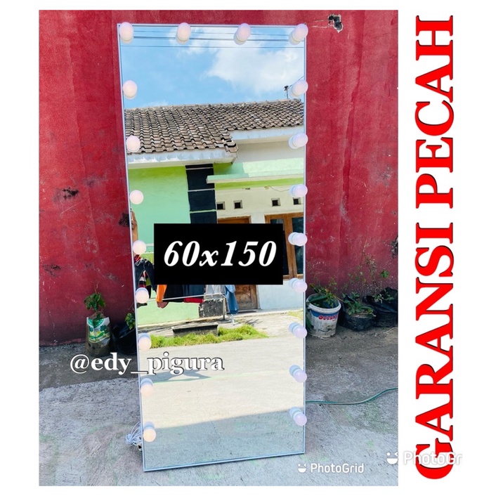 TERMURAH !! KACA CERMIN STANDING FRAMLESS VANITY MIROR SIZE 60x150CM. BACA DESKRIPSI !