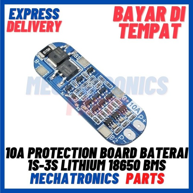 [MDL-9041] 10A PROTECTION BOARD UNTUK BATERAI 1S 2S 3S LITHIUM BATTERY 18650 BMS