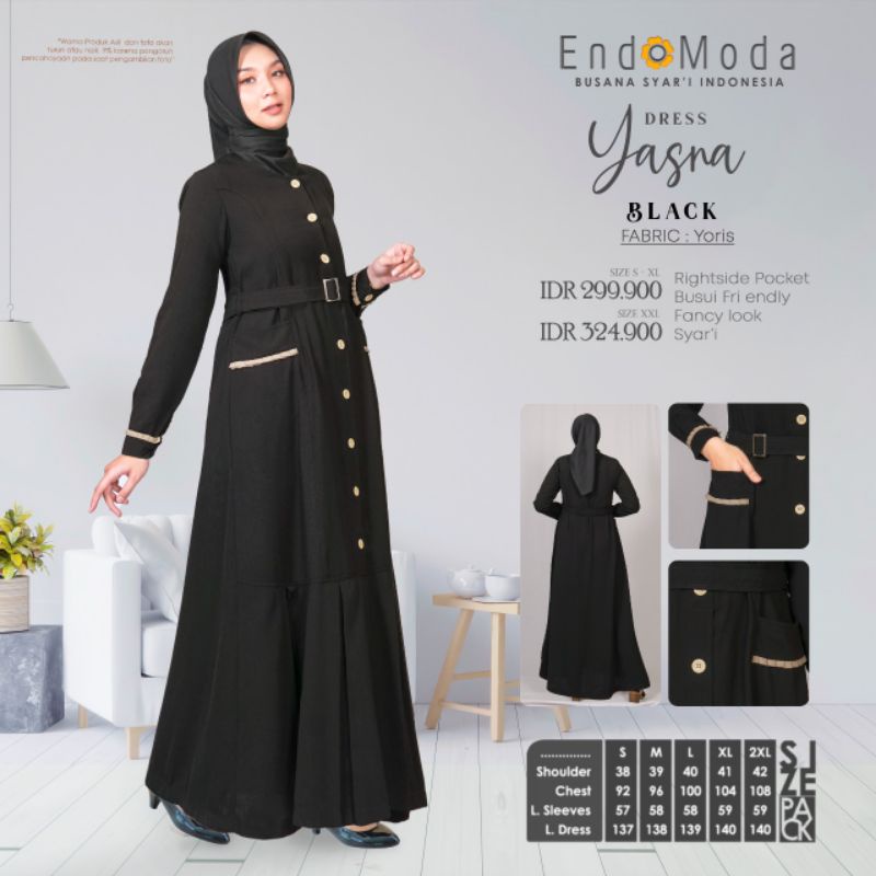 Baju Gamis merk endomoda yasna
