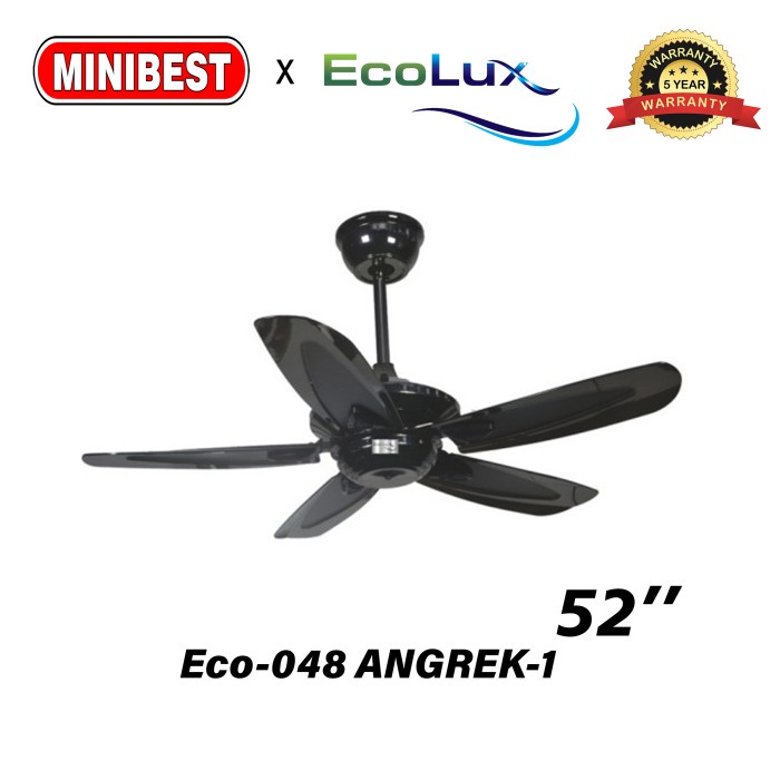 Kipas Angin Gantung /kipas plafon / kipas Ecolux tipe Eco-048 ANGREK-1