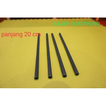Sedotan plastik besar warna MIX untuk pop ice tumpul 1pak