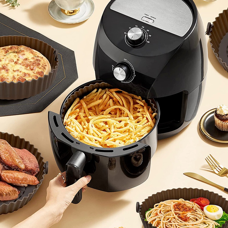 Alas Baking Multifungsi Bahan Silikon Anti Lengket Reusable Untuk Microwave Air Fryer